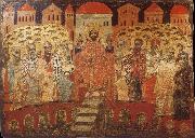 unknow artist The Council of Nicaea i,Melkite icon from the 17 century USA oil painting artist